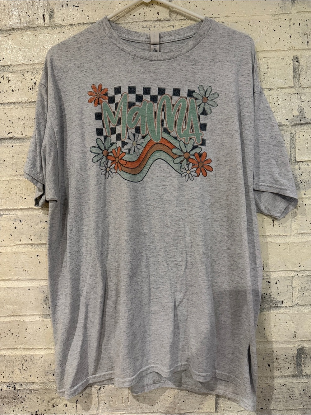 Mama Graphic Short Sleeve Tee - Gray